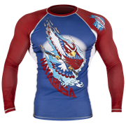 Рашгард Hayabusa Ninja Falcon Blue/Red L/S - фото 8975