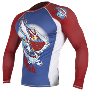 Рашгард Hayabusa Ninja Falcon Blue/Red L/S - фото 8976