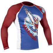 Рашгард Hayabusa Ninja Falcon Blue/Red L/S - фото 8977