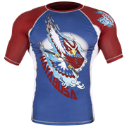 Рашгард Hayabusa Ninja Falcon Blue/Red S/S - фото 8979